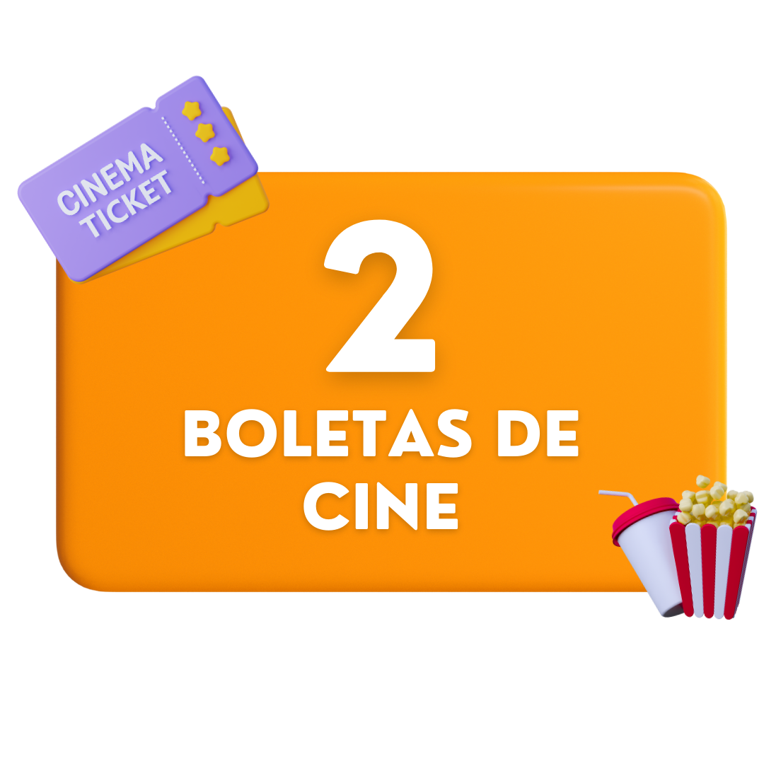 Dos boletas de cine 2D