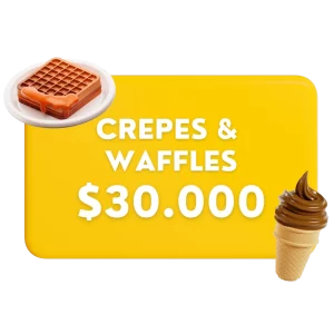 Crepes & Waffles $30.000